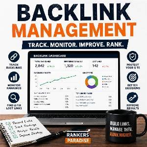 Backlink management dashboard for tracking backlinks, rankings and lost links