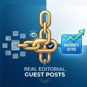 Infographic illustrating how to buy guest posts that are manually vetted for safety and real organic traffic.