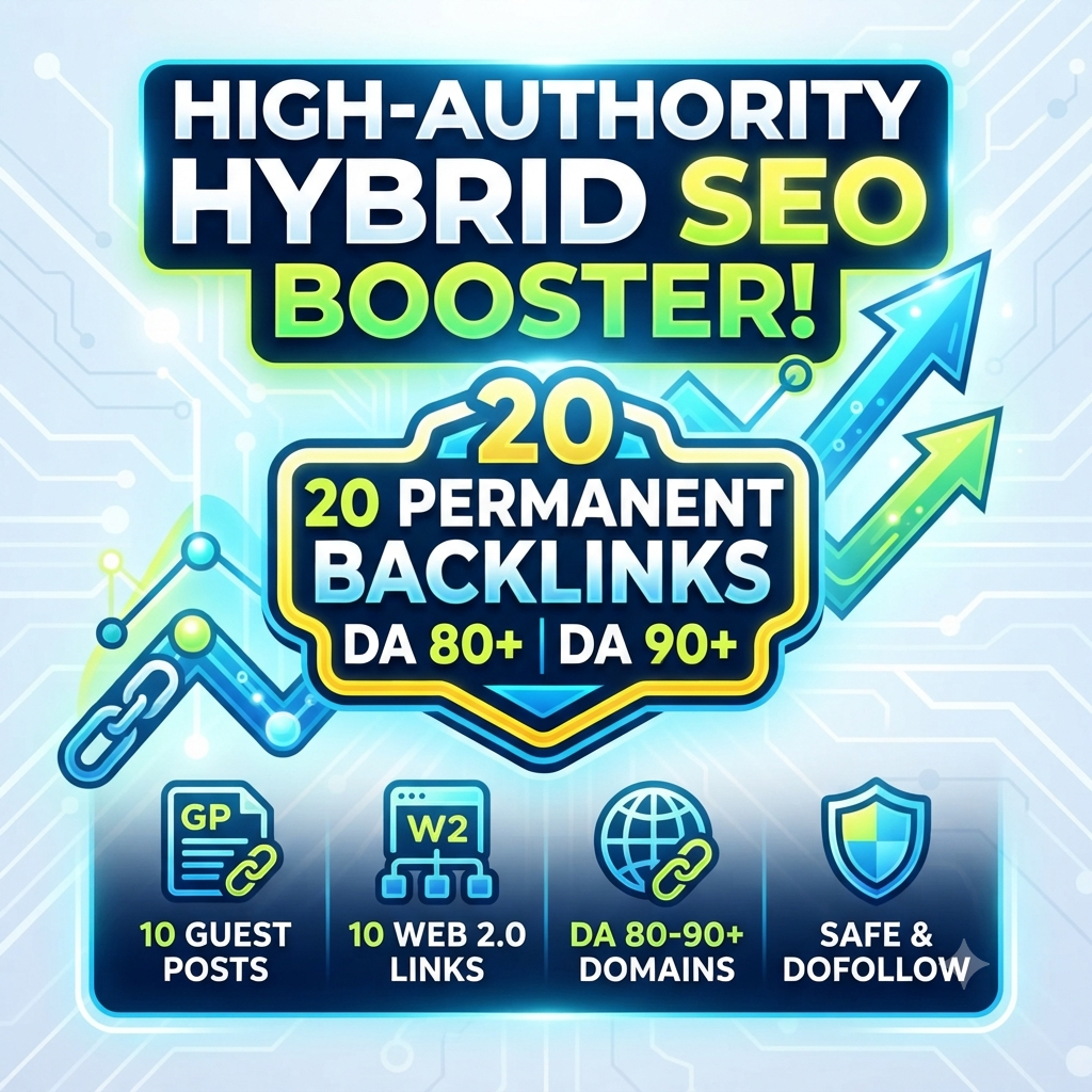 DA 80+ and DA 90+ guest post and Web 2.0 backlink building service overview banner