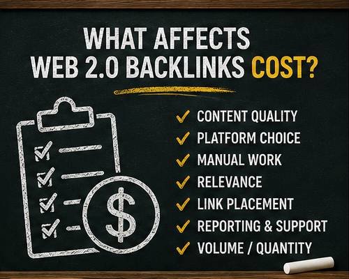 Factors affecting Web 2.0 backlinks cost