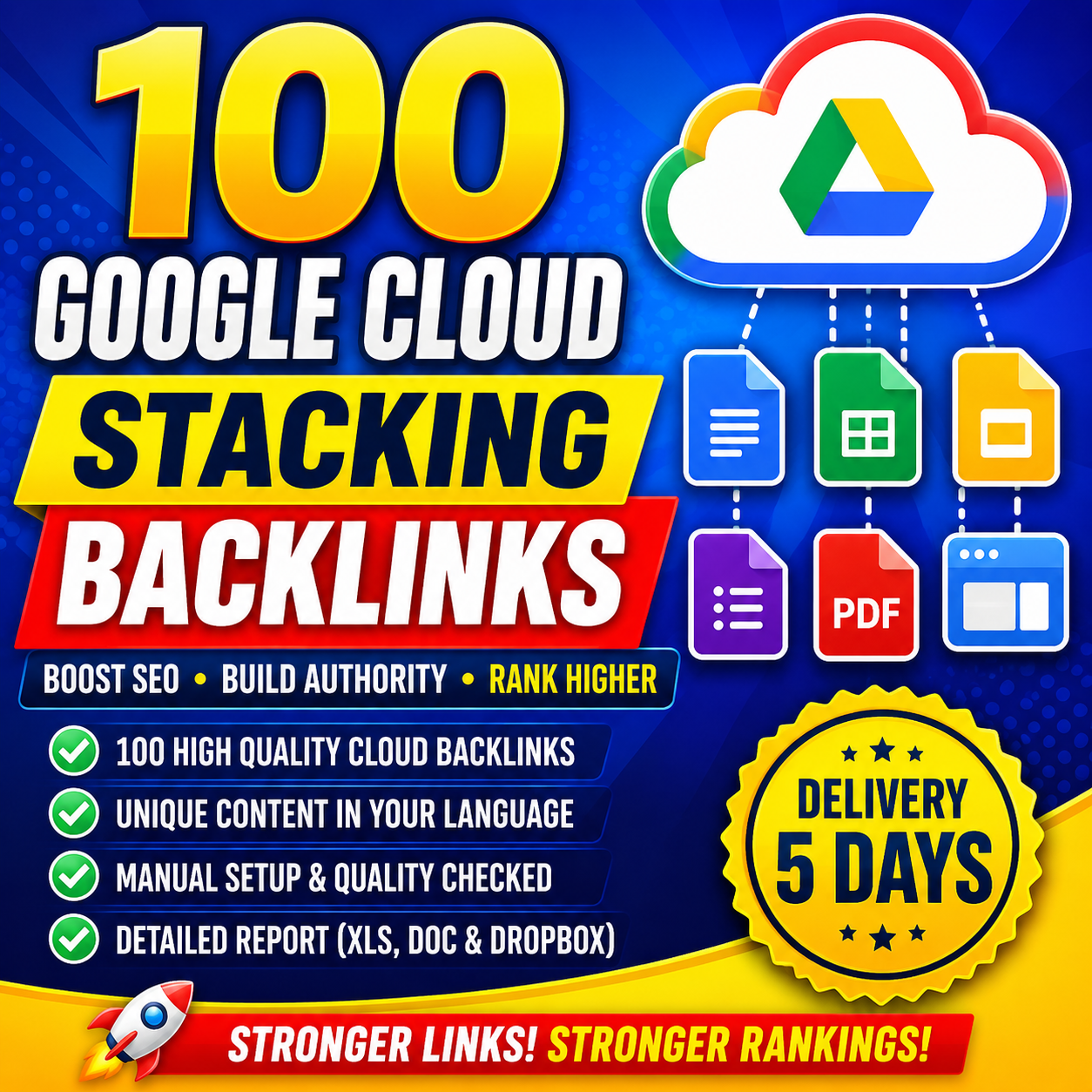 Google cloud backlinks and cloud stacking SEO service