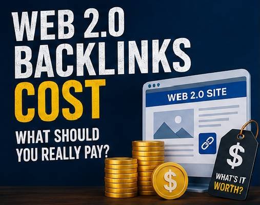Web 2.0 backlinks cost guide showing backlink pricing
