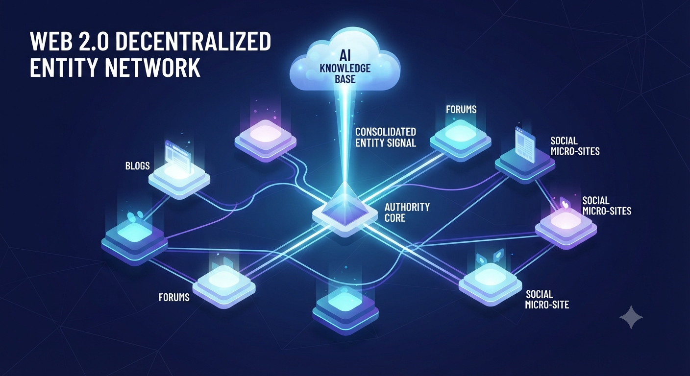 Decentralized Web 2.0 Entity Network Feeding AI Knowledge Base