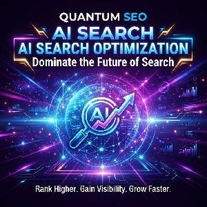 AI and Google Search Optimization hybrid ranking service graphic