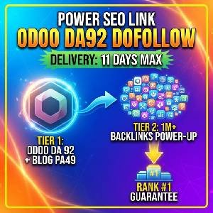 Buy Odoo DoFollow Backlink (DA 92) - Tiered SEO Power-Up