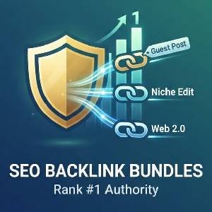 Infographic illustrating high authority SEO backlink bundles for safe ranking.