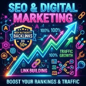 High DA Profile & Guest Post Backlinks SEO Service Graphic