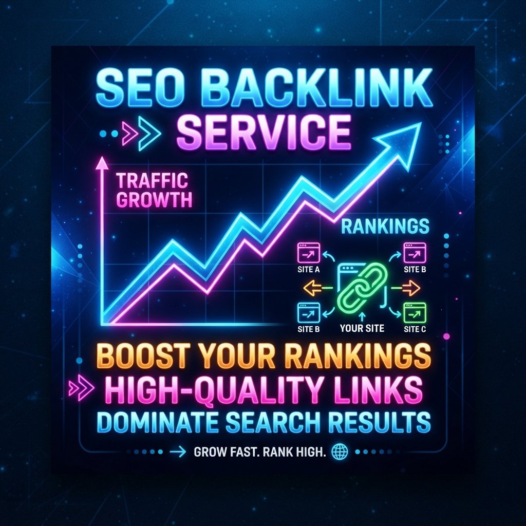 SEO backlink service chart displaying traffic and ranking improvements